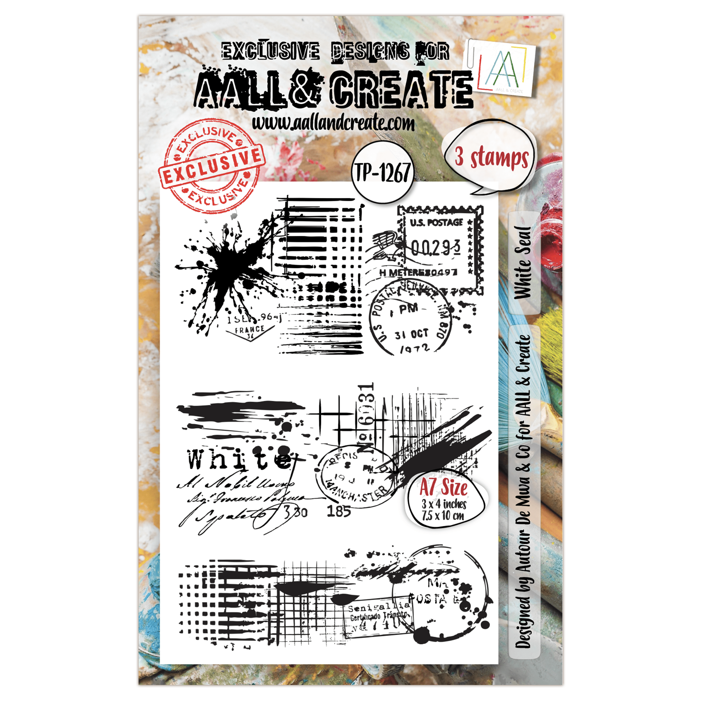 AALL & CREATE white Seal Stamp Set #1267