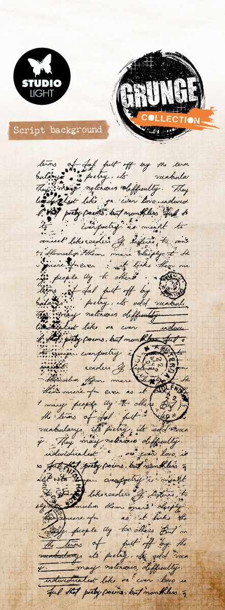 Studio Light - Grunge Collection -Script Back Ground