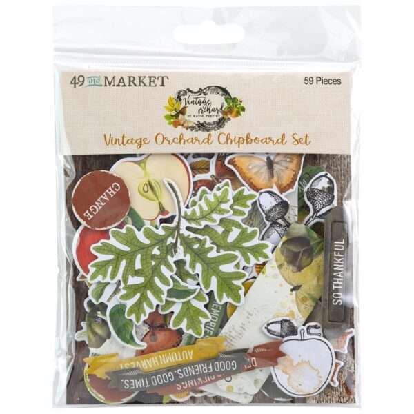 49 and Market Vintage Orchard Chipboard Set