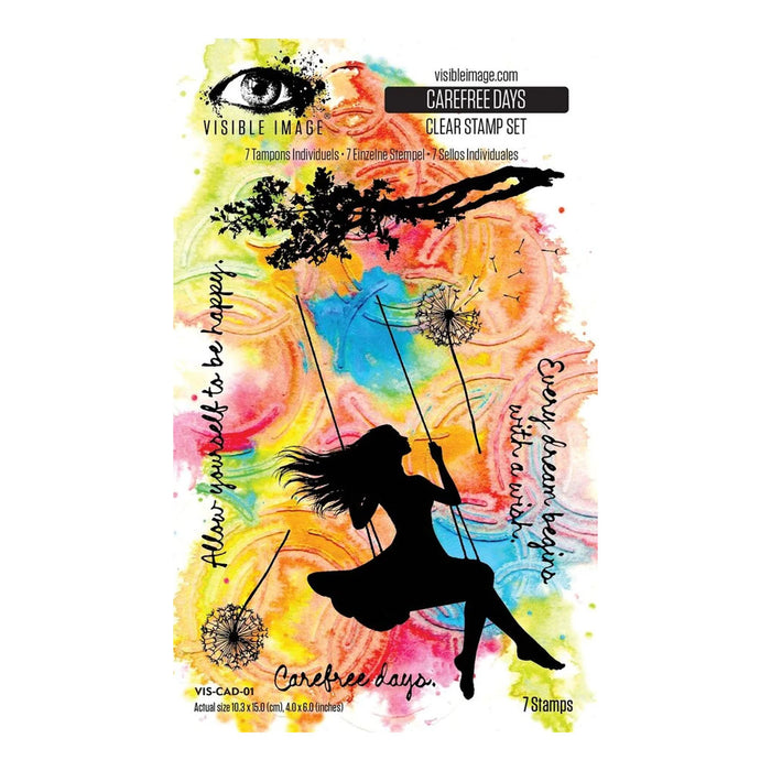Visible Image — Carefree Days Clear Stamp Set (VIS-CAD-01)