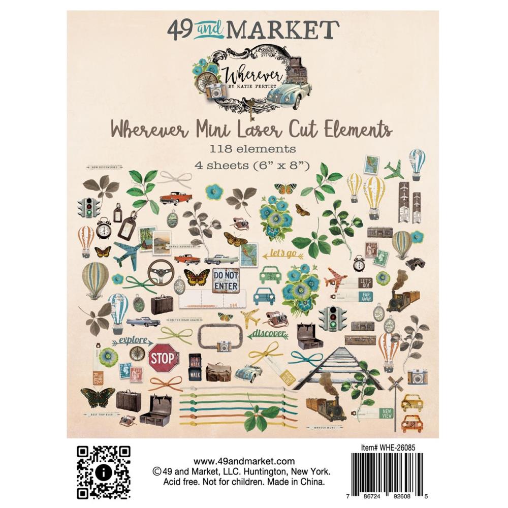49 & Market - Wherever Mini Laser Cut Elements