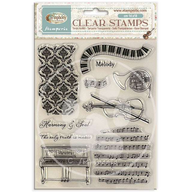 Stamperia Symphony Collection Clear Stamps 14x18 cm
