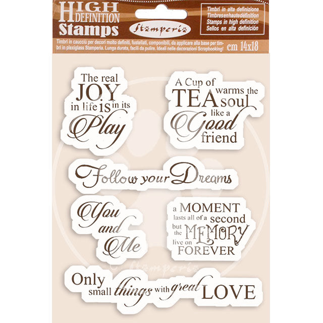 Stamperia High Definition Stamp - Words