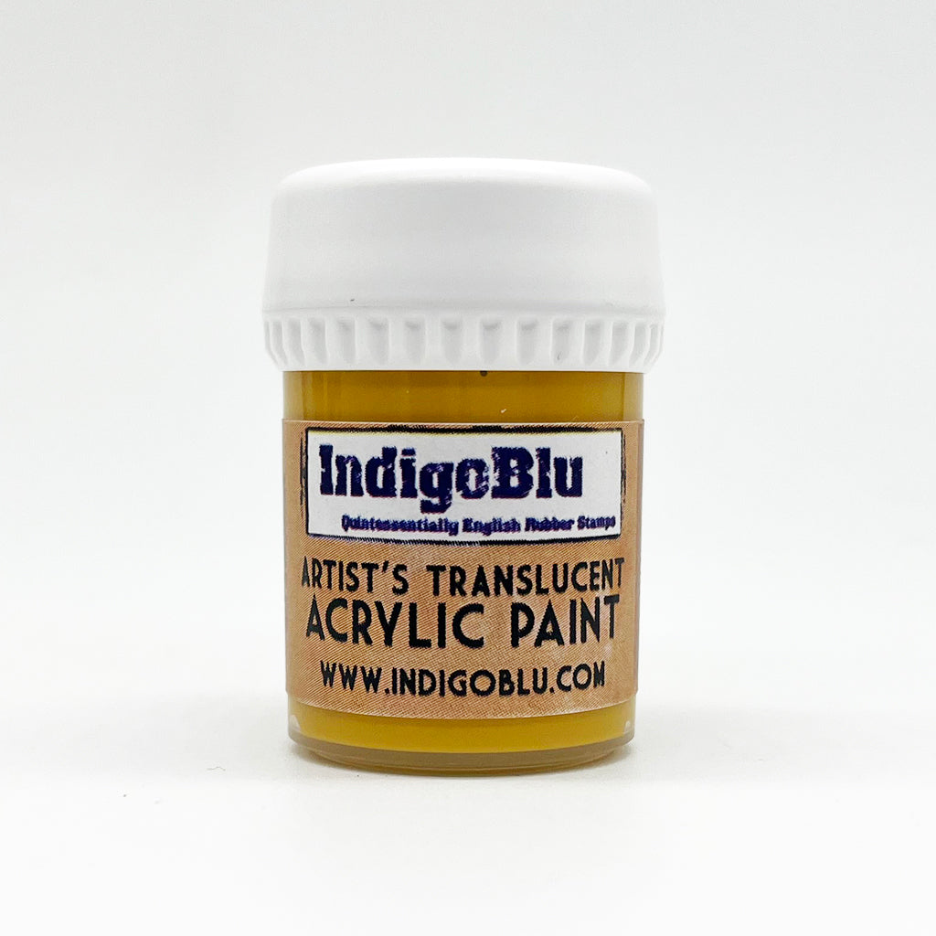 Indigo Blu Artists - Translucent Acrylic Paint - Yellow Ochre