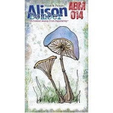 PaperArtsy Alison Bomber Mini Stamp 014 - Tall Woodland Mushrooms