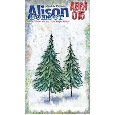 PaperArtsy Alison Bomber Mini Stamp 015 - Evergreen Trees