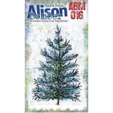 PaperArtsy Alison Bomber Mini Stamp 016 - Detailed Evergreen Tree