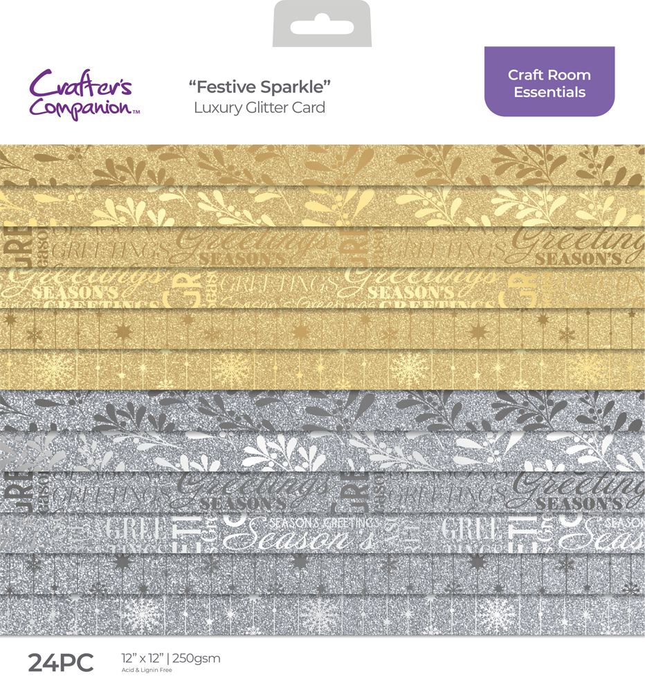 Crafters Companion ..Festive Sparkle 12 x 12 Paper pad