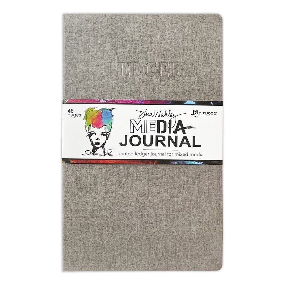 Dina Wakley Media - Ledger Art Journal - 7x12in Mixed Media Paper - 48 Pages -