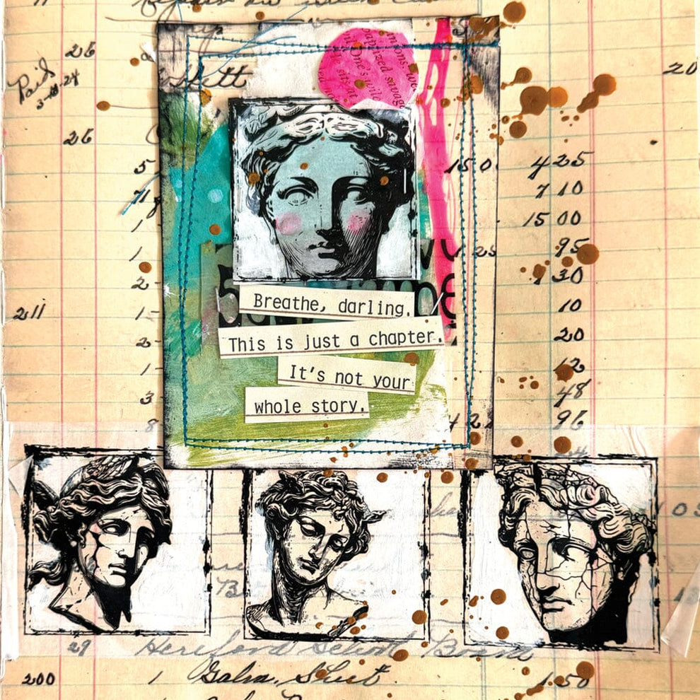 Dina Wakley Media - Ledger Art Journal - 7x12in Mixed Media Paper - 48 Pages -