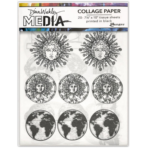 Dina Wakley Collage Paper - Antiquities