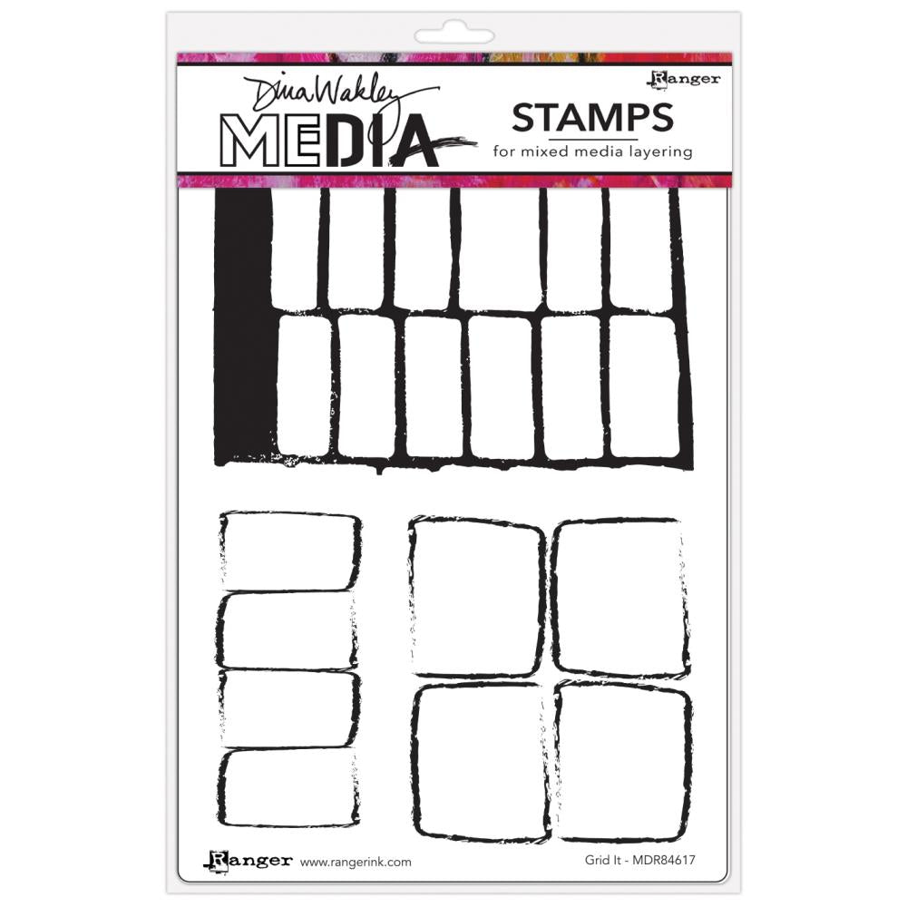 Dina Wakley - Stamps - Grid it