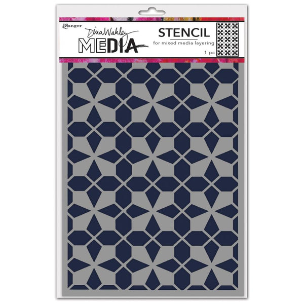 Dina Wakley - Stencil - Tile Floor