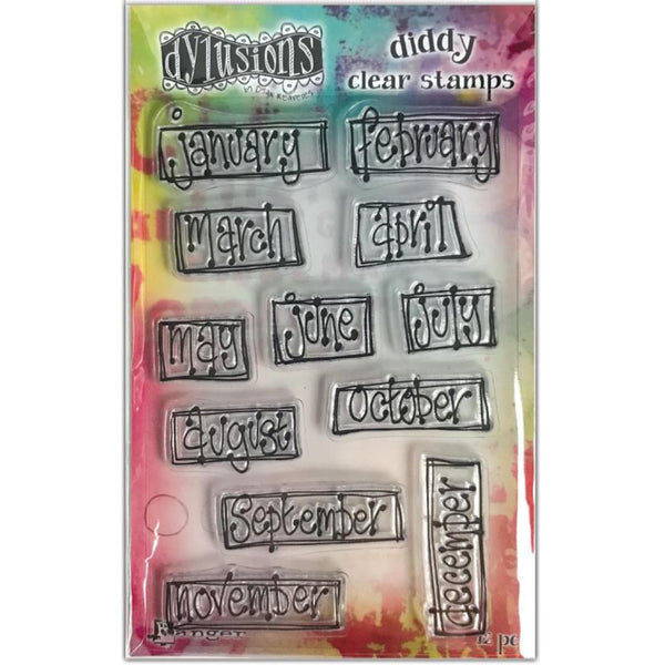 Dylusions- Diddy Clear Stamps - Boxed Monthly
