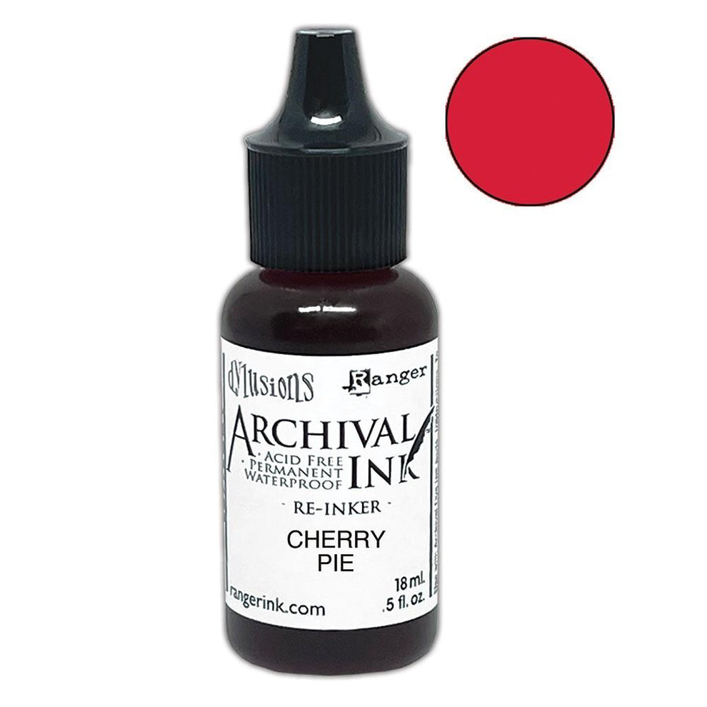 Dylusions - Archival Ink Reinker 18ml Bottle - Cherry Pie