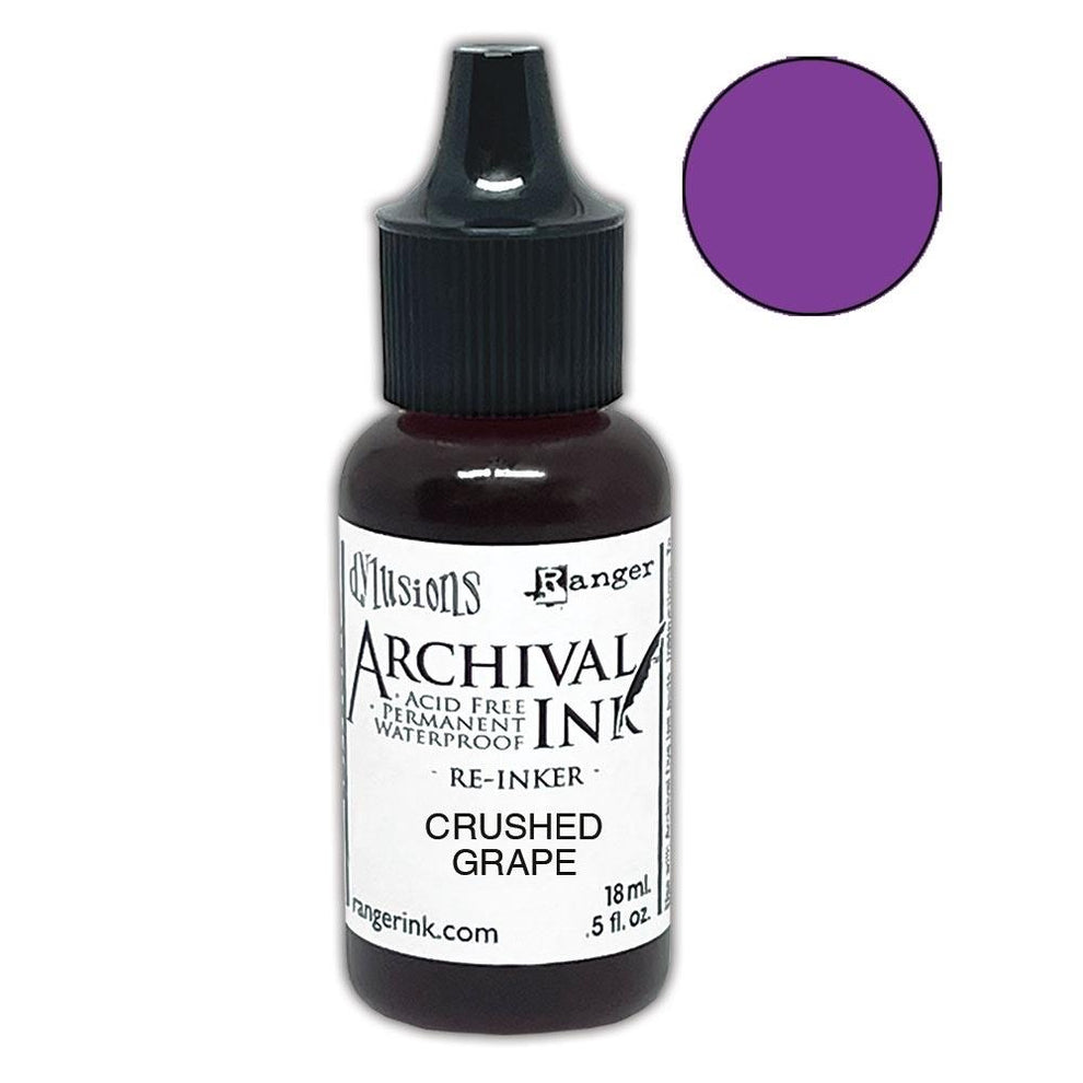 Dylusions - Archival Ink Reinker 18ml Bottle - Crushed Grape
