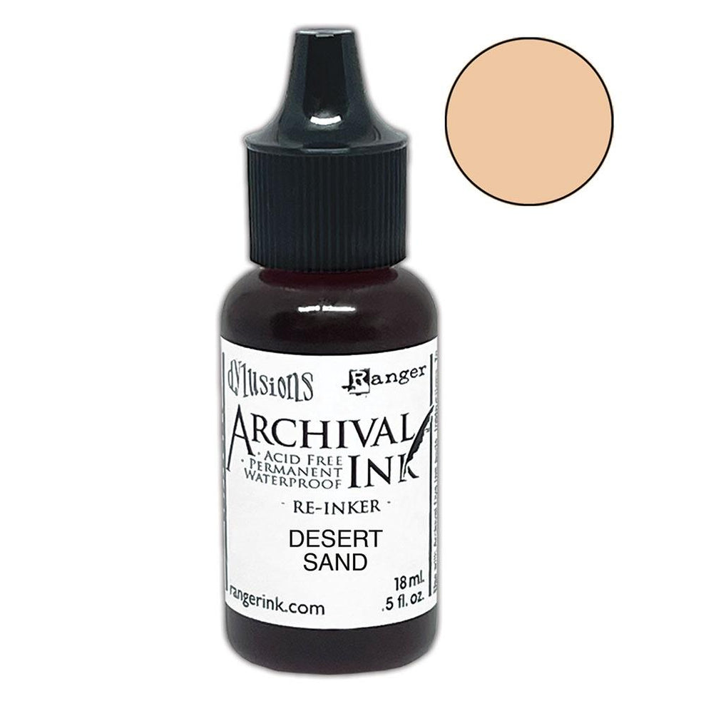 Dylusions - Archival Ink Reinker 18ml Bottle - Desert Sand