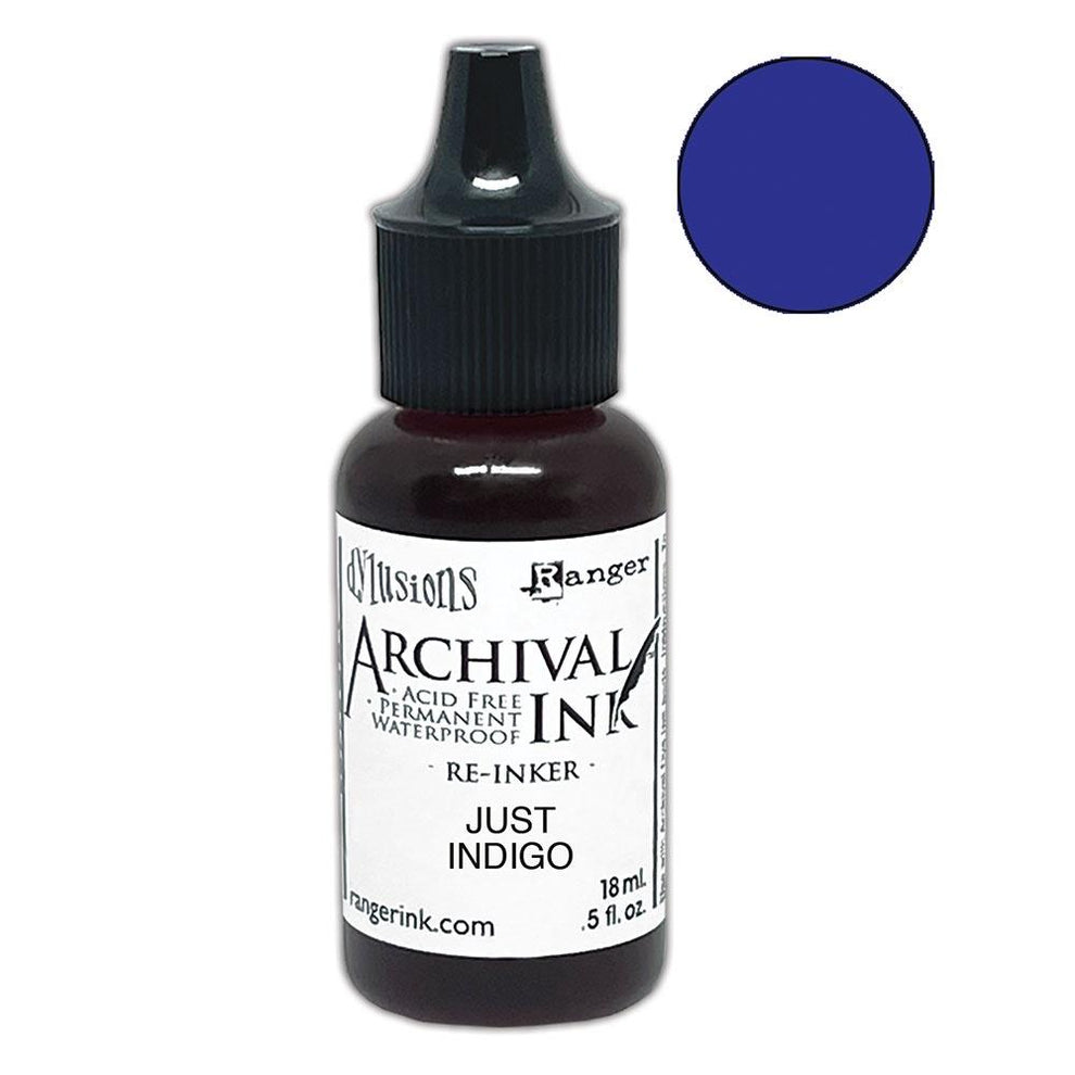 Dylusions - Archival Ink Reinker 18ml Bottle - Just indigo