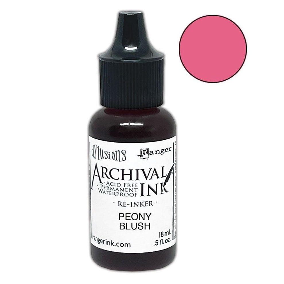 Dylusions - Archival Ink Reinker 18ml Bottle - Peony blush