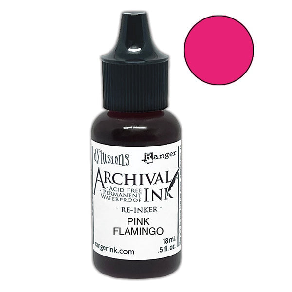 Dylusions - Archival Ink Reinker 18ml Bottle -Pink Flamingo