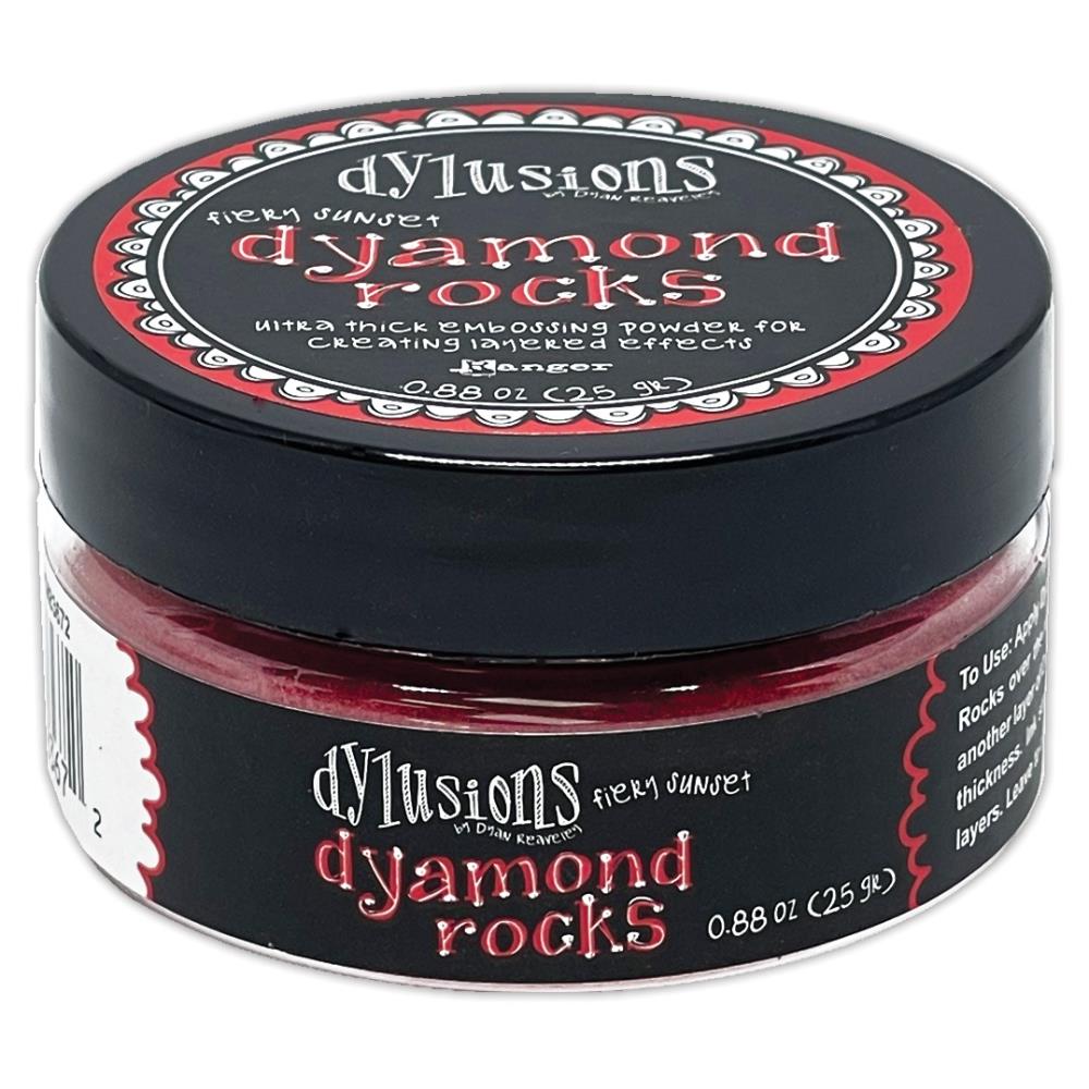 Dylusions - Dyamond Rocks -Fiery Sunset