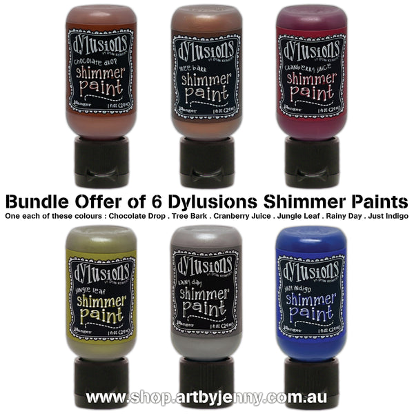 dylusions Shimmer Paint Bundle New Colours