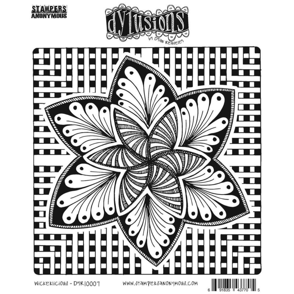 Dylusions Stamps "Wickerlicious"