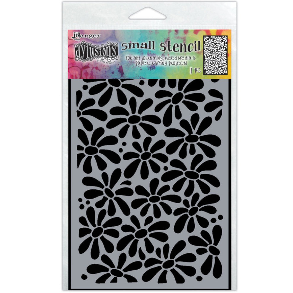 Dylusions Stencil- Field of Daisys - Small