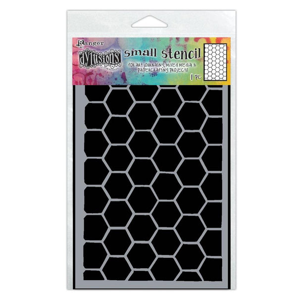 Dylusions Stencil - Small Stencil  Honeycomb   5 x 8 "