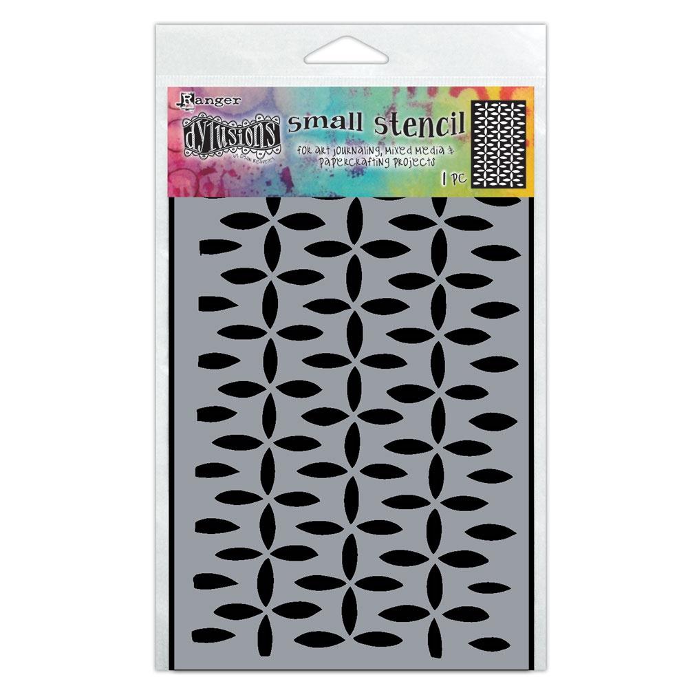 Dylusions Stencil - Small Stencil  Retro Grid 5 x 8 "