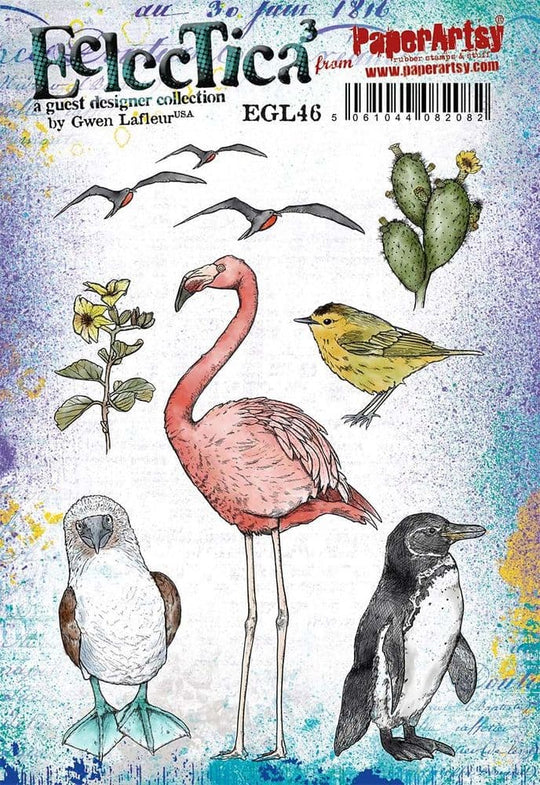 PaperArtsy Eclcctica Stamp EGL46