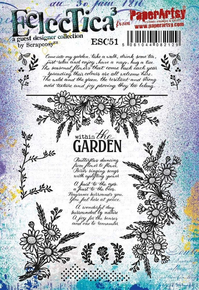 PaperArtsy Eclcctica Stamp ESC51