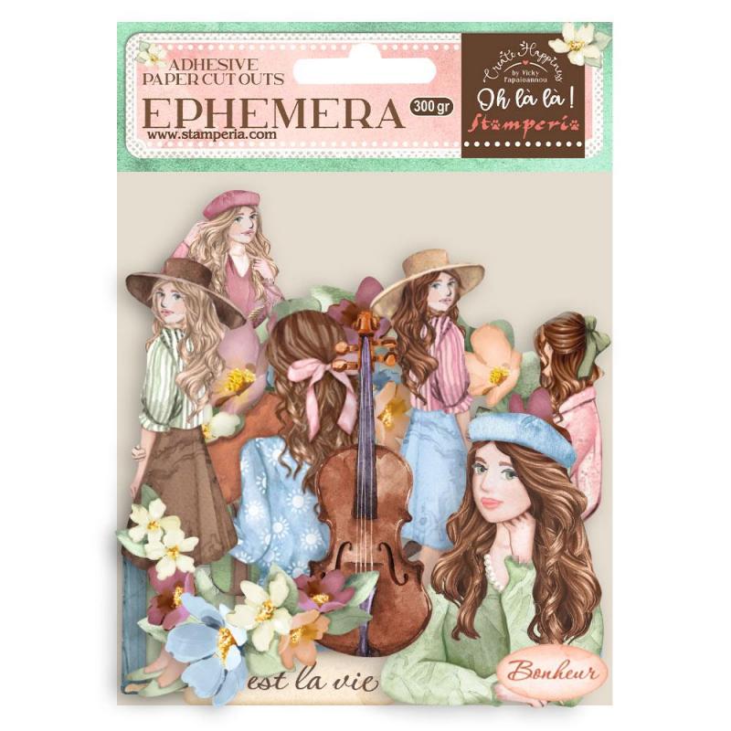 Stamperia Ephemera - Create Happiness Girls and Flowers