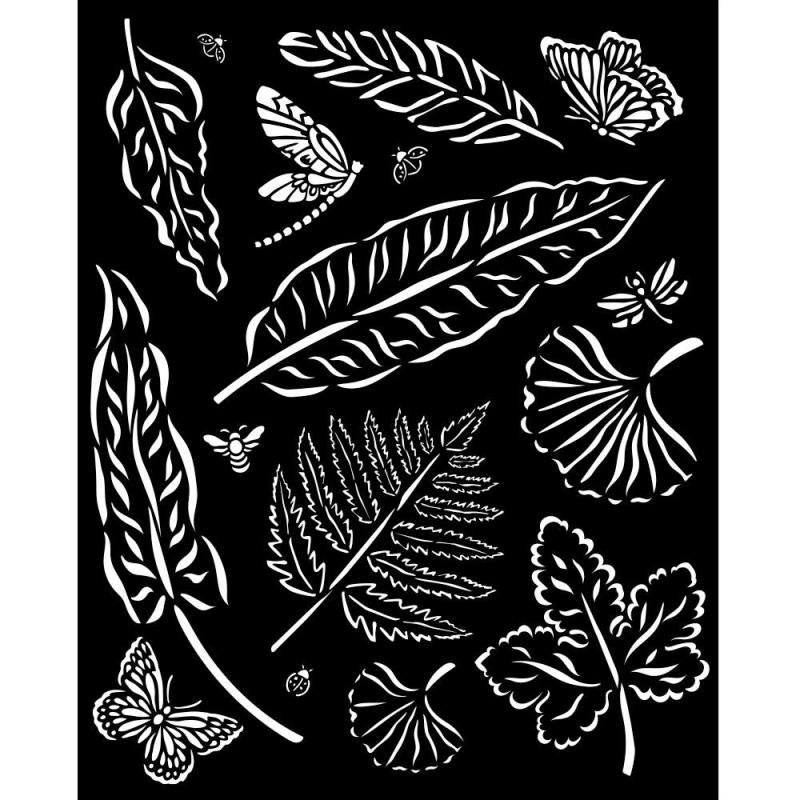 Stamperia Stencil - Sunflower Art Leaves