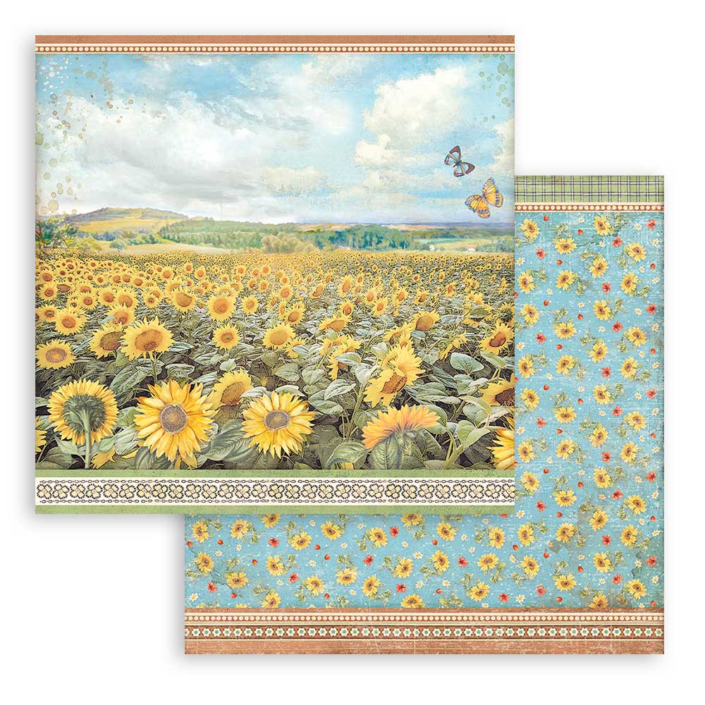 Stamperia 12 x 12 paper Collection - Sunflower Art