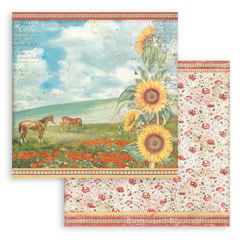 Stamperia 12 x 12 paper Collection - Sunflower Art