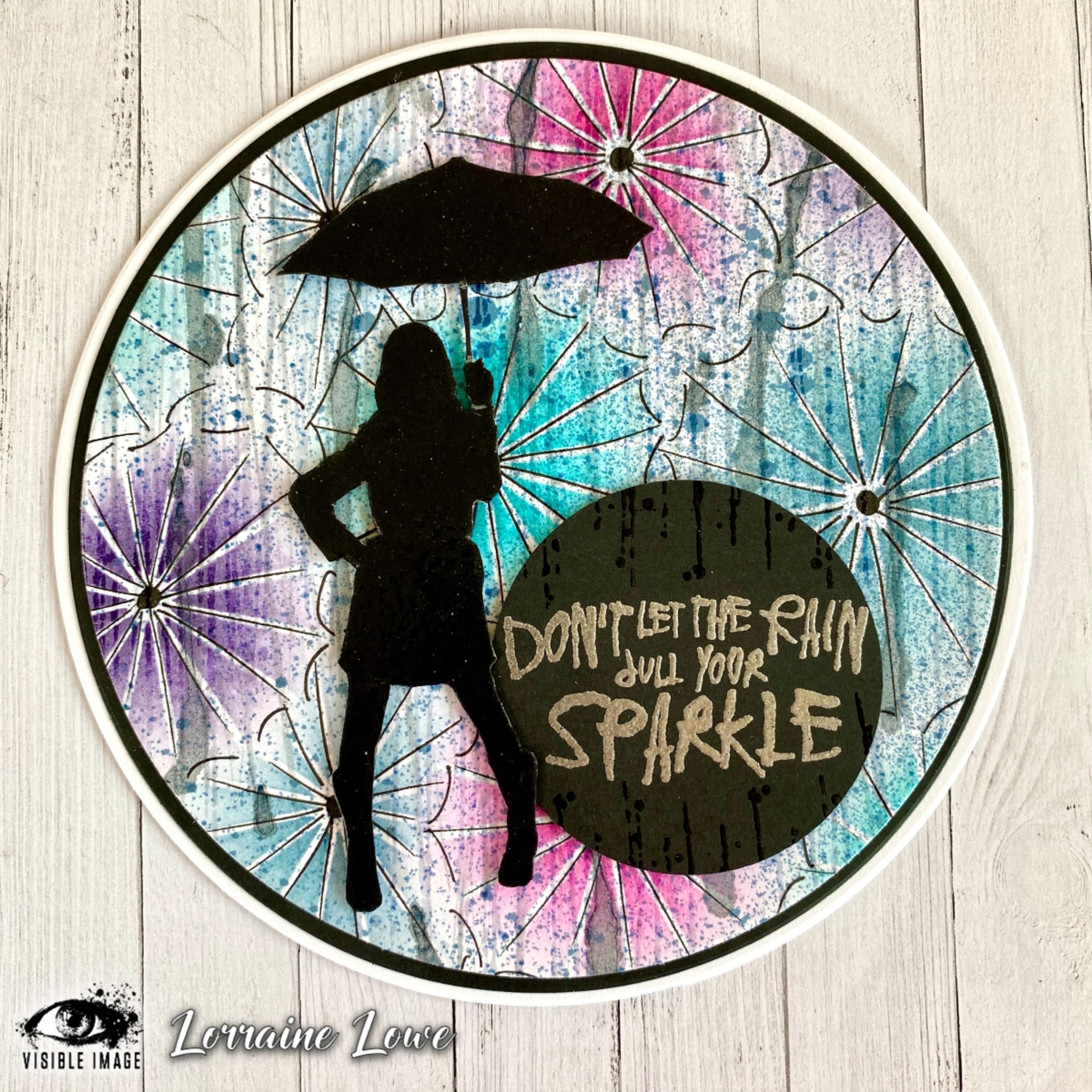 Visible Image - A6 Stamp - Sparkle in the Rain