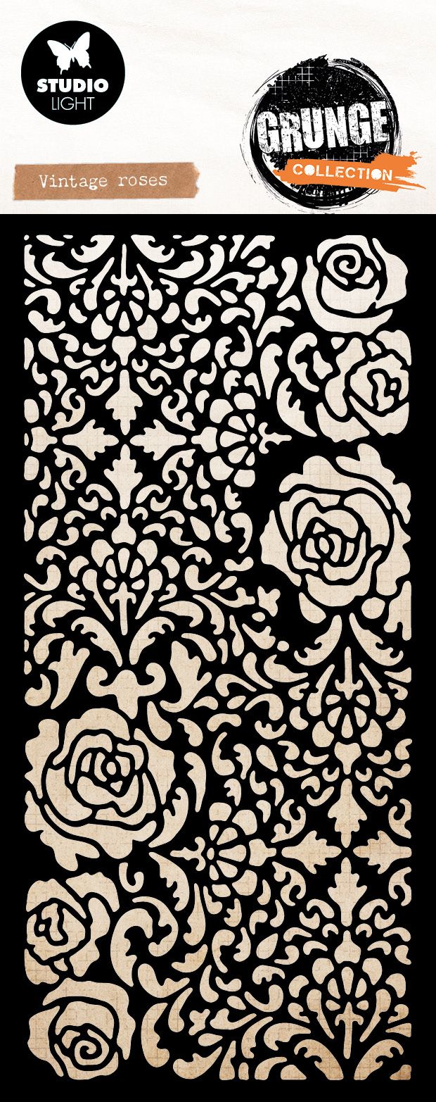 Studio Light - Grunge Collection - Stencil Vintage Rose