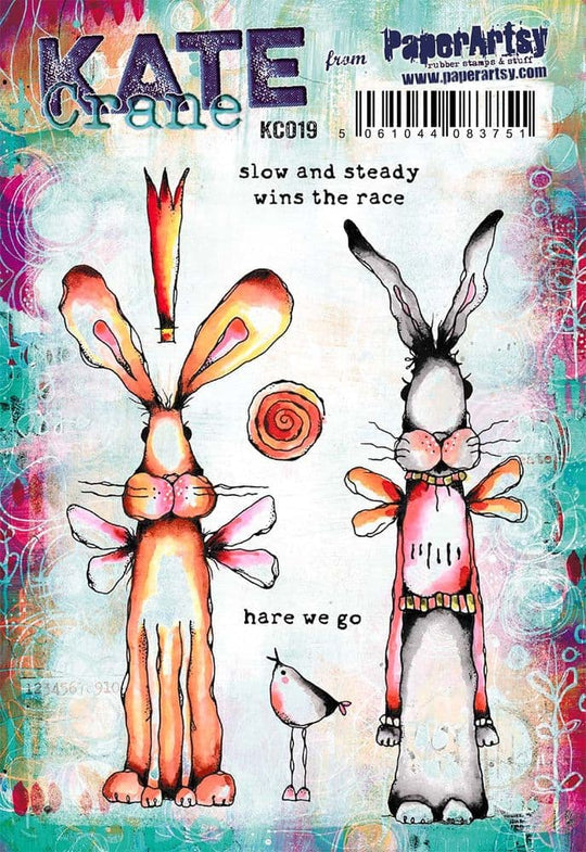 PaperArtsy -Kate Crane - Stamp Quirky Hare