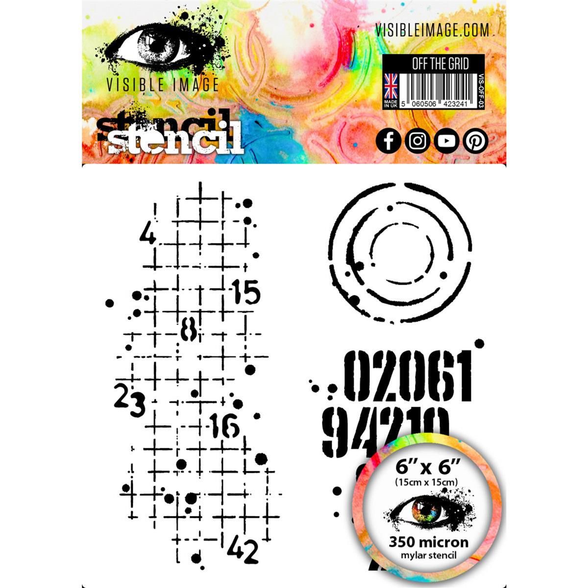 Visible Image — Off The Grid 6x6 Stencil (VIS-OFF-03)