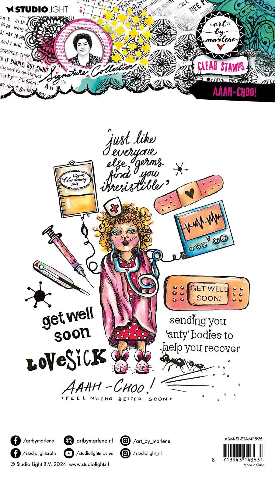 Art By Marlene Clear Stamp Aaah Choo! Signature Collection