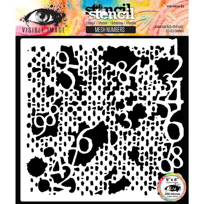 Visible Image — Mesh Numbers 6x6 Stencil (VIS-MEN-03)