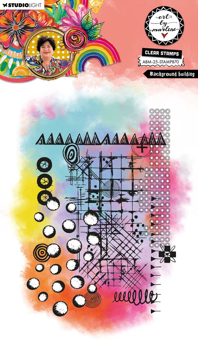 Art By Marlene - Stamp - Back Ground building