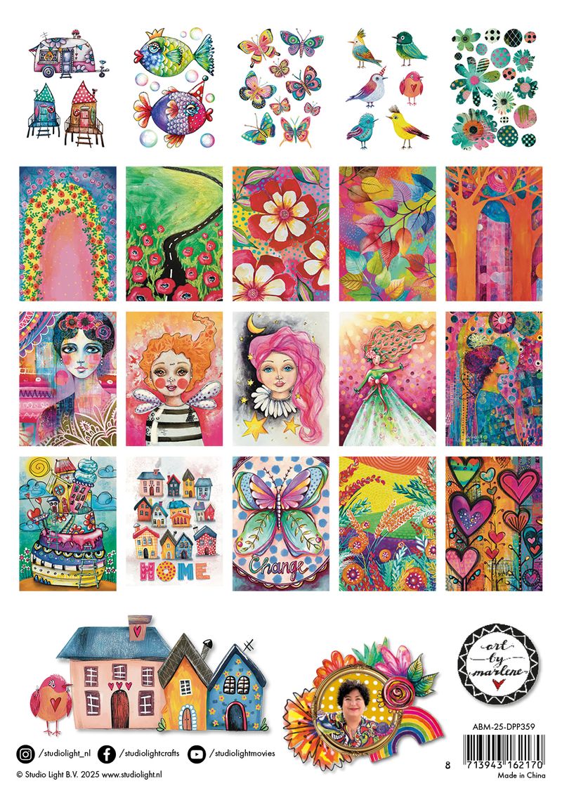 Art By Marlene - Collage Paper book