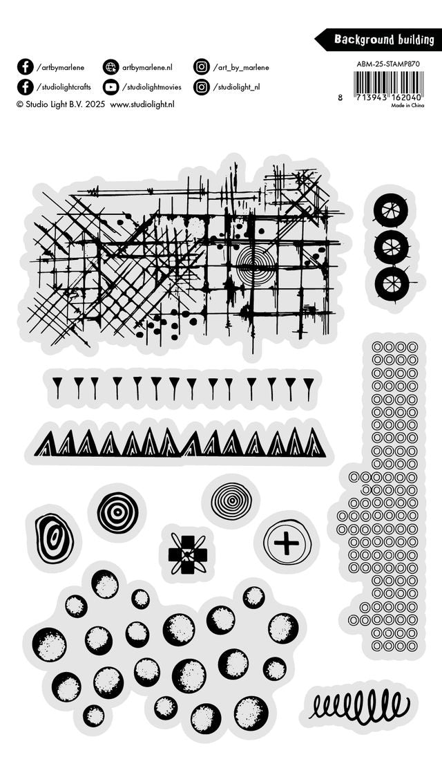 Art By Marlene - Stamp - Back Ground building