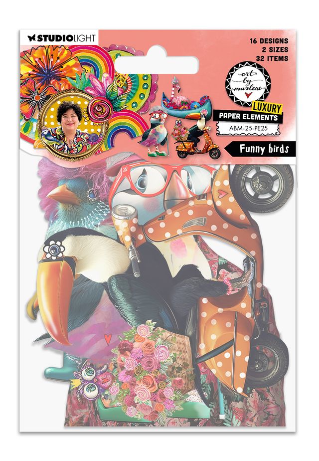 Art By Marlene - Paper Elements Funny Birds