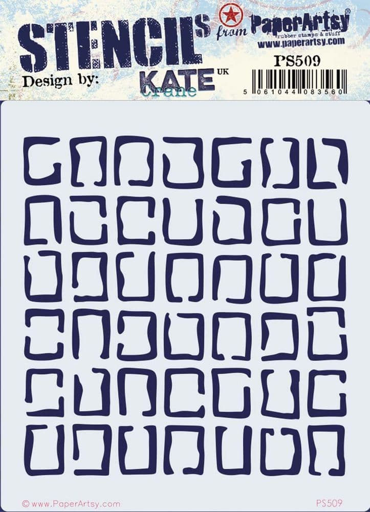 PaperArtsy- stencil - Kate Crane 509