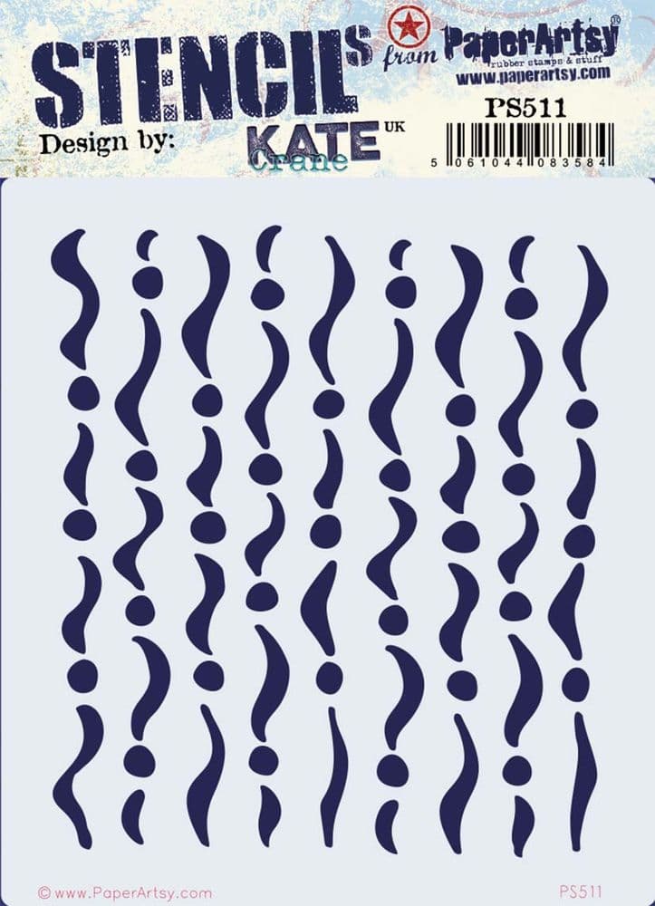 PaperArtsy- stencil - Kate Crane 511