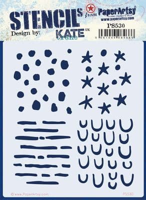 PaperArtsy Kate Crane PS530 Mark-Making Stencil