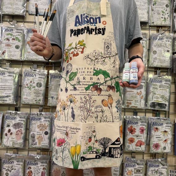 PaperArtsy Alison Bomber Artist Apron